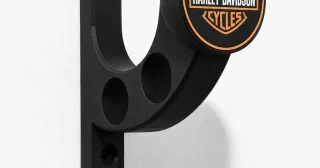 Suporte de parede para capacete impresso em 3D pela Printatu